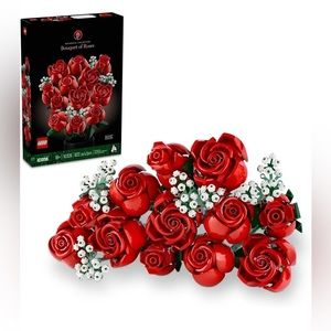 LEGO Icons Bouquet of Roses Home Decor Artificial Flowers